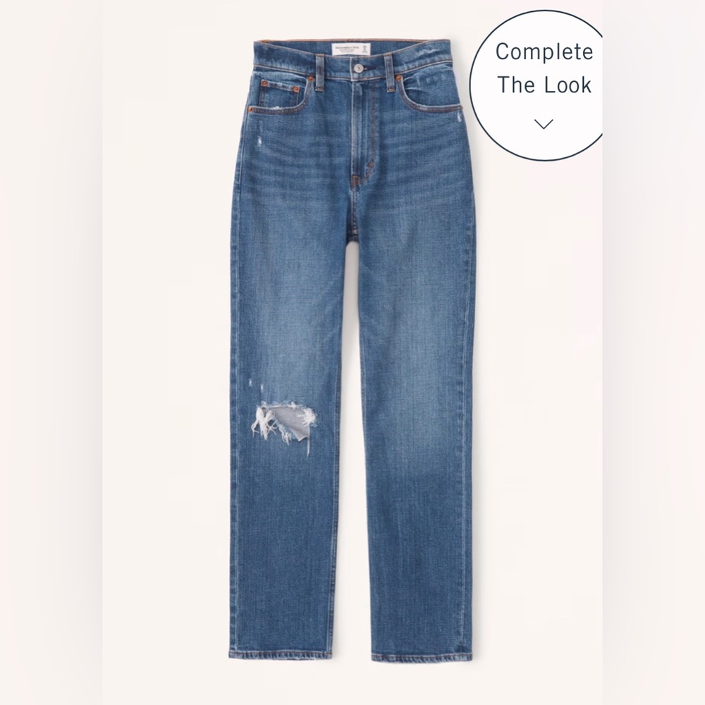 Abercrombie & Fitch Ultra High Rise Ankle Straight Jean Size 26